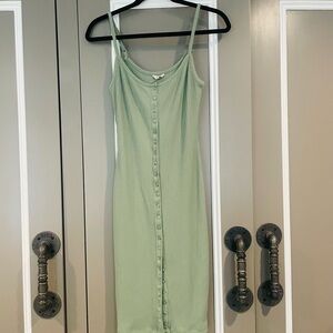 Guess Ribbed Button-Down Dress